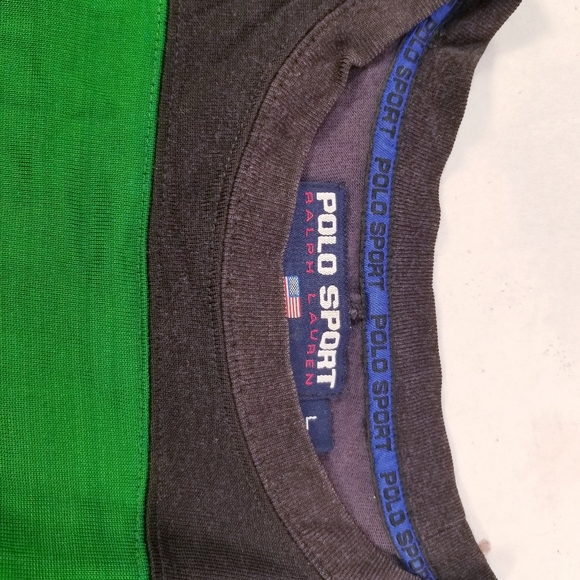 Polo sport ralph lauren multicolor embroidered letters man large stadium crew - Picture 11 of 13